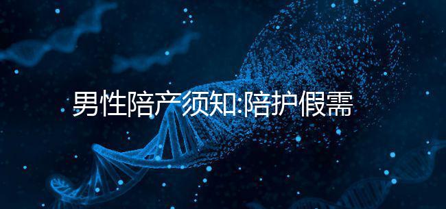 男性陪產(chǎn)須知:陪護(hù)假需要這些手續(xù)才能請假