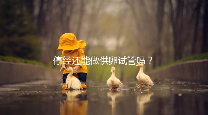 停經還能做供卵試管嗎？達到這4個條件成功率翻一番