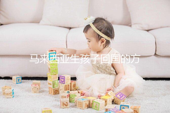 馬來西亞生孩子回國(guó)的方法可以通過準(zhǔn)備材料來解釋