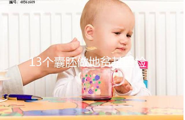 13個囊胚做地貧基因檢測幾率多少分析，附能篩幾個答案